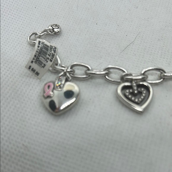 SOLD NWT Brighton Silver Heart Charm Bracelet - Picture 5 of 9